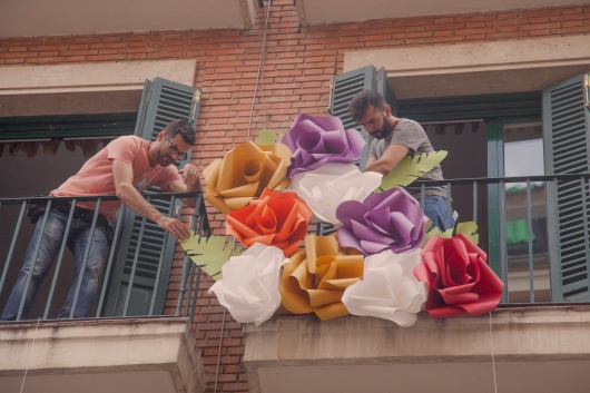 Um jardim de Good Paper cresce numa fachada de Madrid