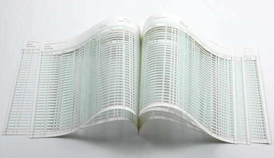 Jill Sylvia, escultura de códigos em papel